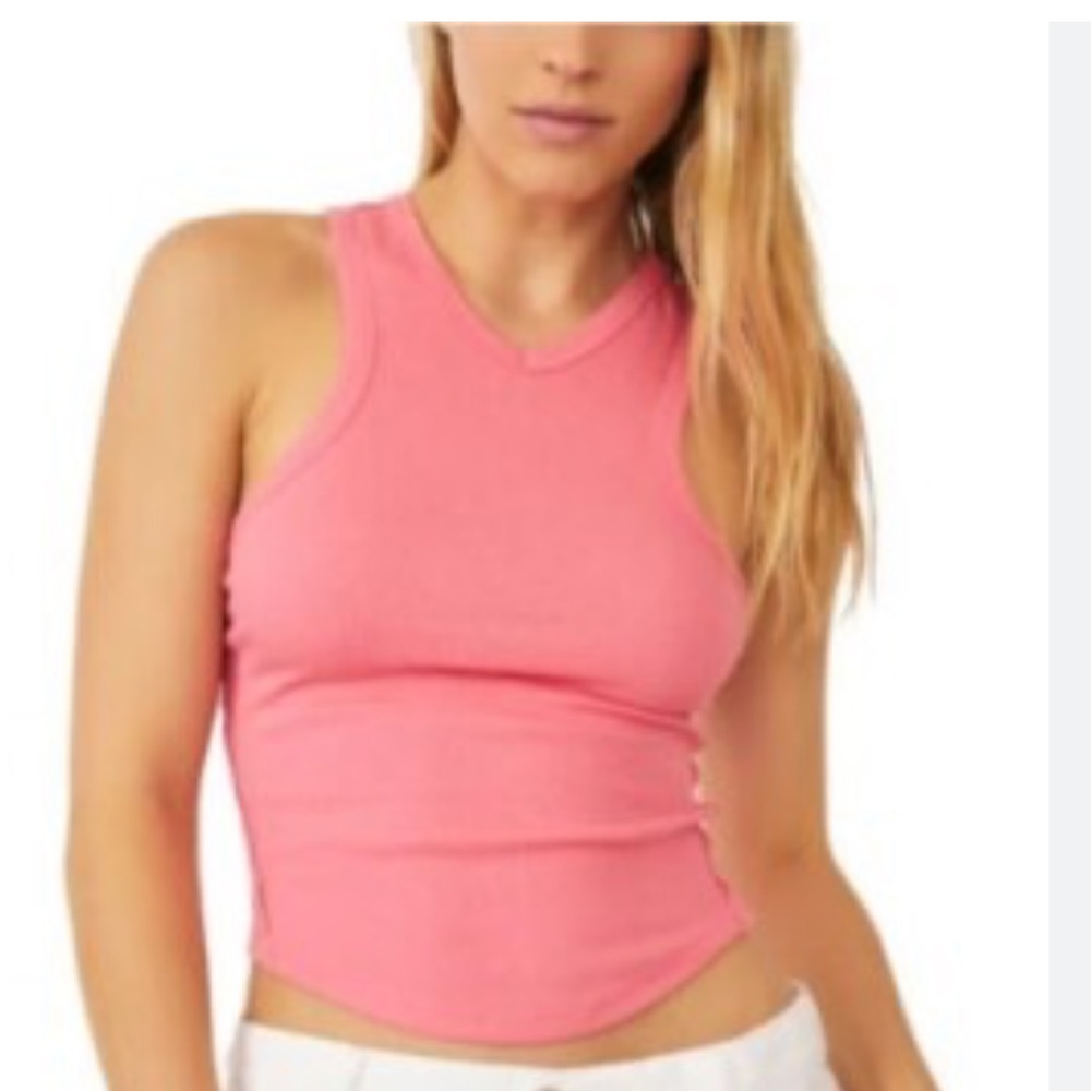 Free People Gold Valley tank in Pink LIKE NEW